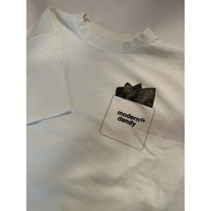 Modern Dandy Collection Handkerchief Graphic Tee T-Shirt White Size XXL